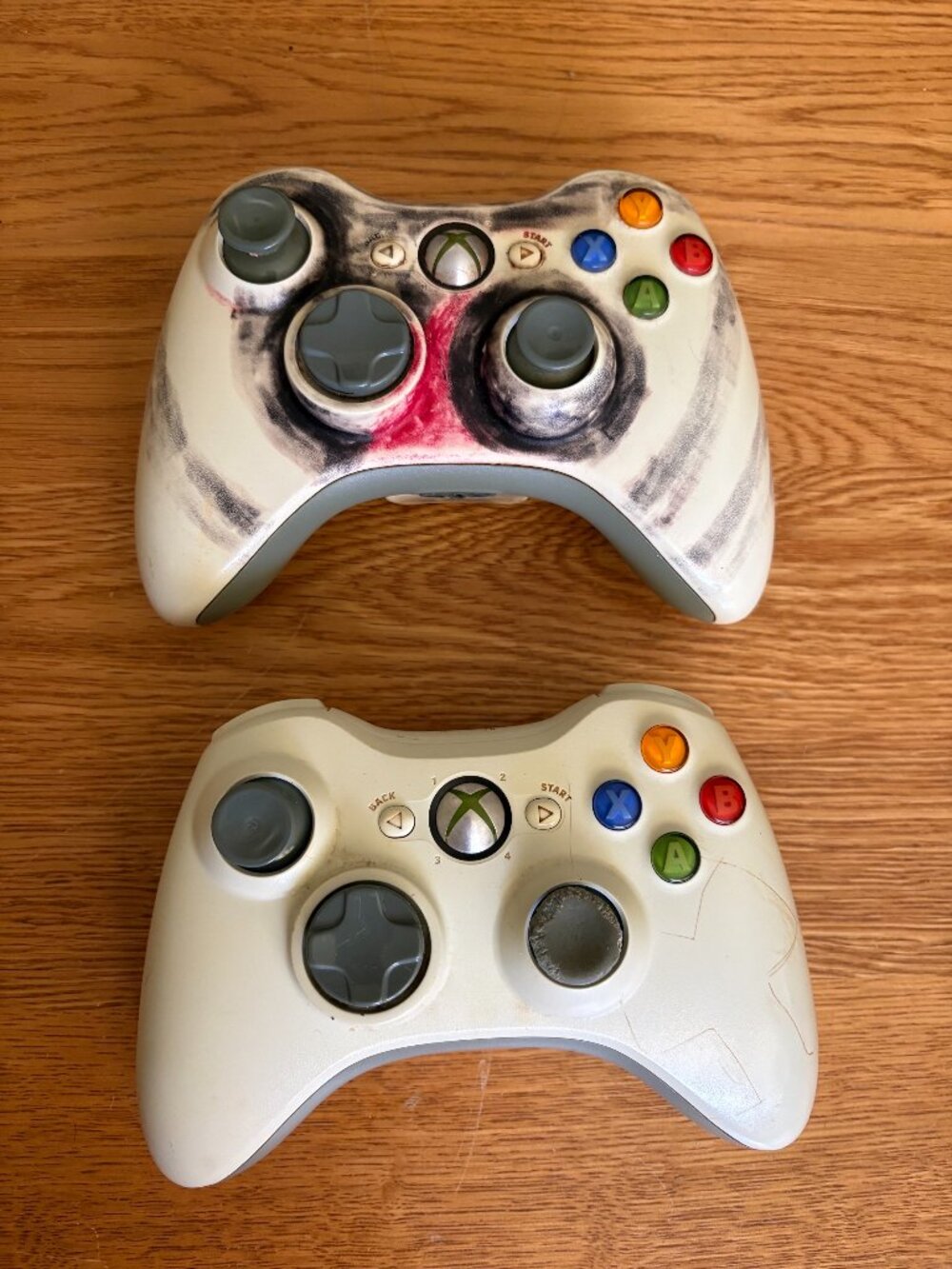 Xbox 360 Microsoft Wireless Controllers 2 BUNDLE TESTED WORKS